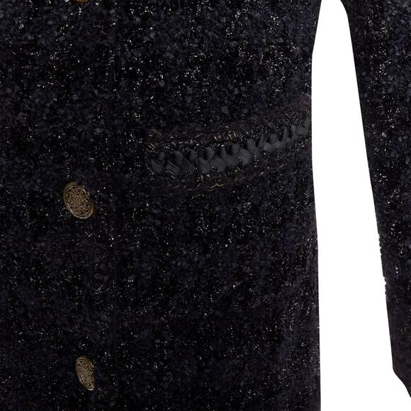 Chanel Paris Shanghai metallic checked qipao coat - Picture 2 of 6